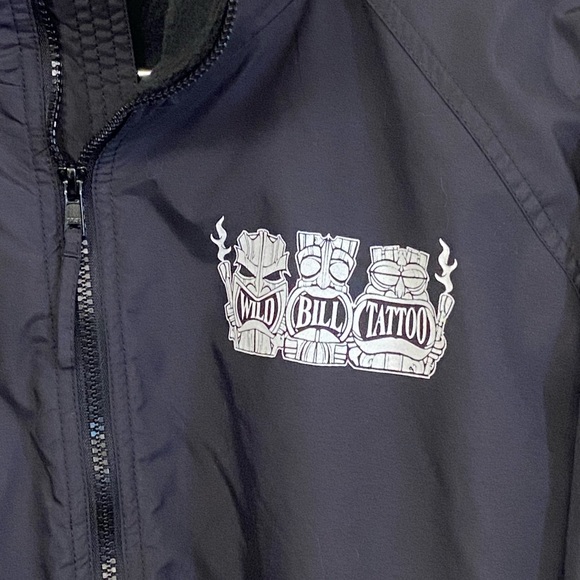 Vintage Iconic Wild Bill Tattoo Black Full Zip Full Graphic Mean Jacket MINTY - Picture 4 of 7